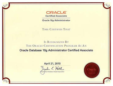 oracle-oca认证证书